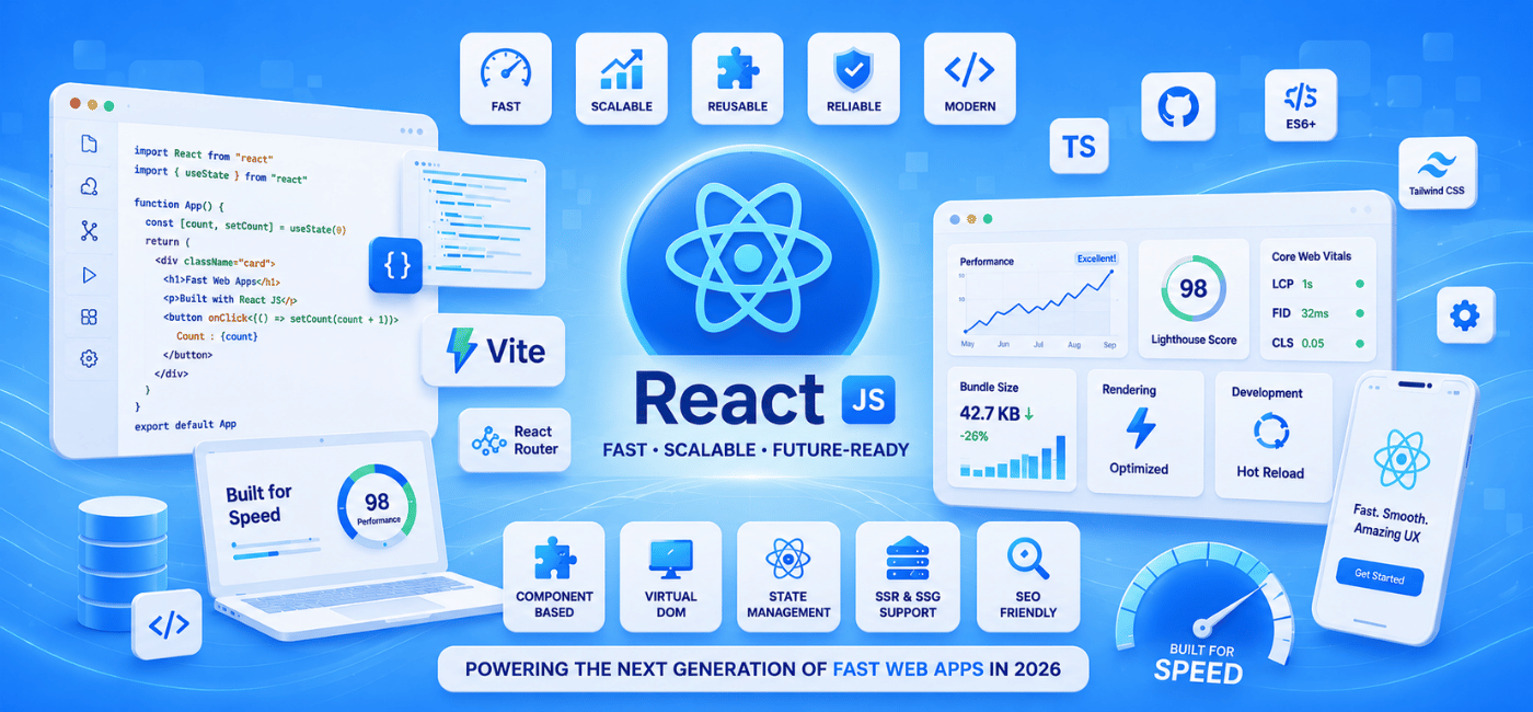 React JS Development Services for Fast Web Apps in 2026