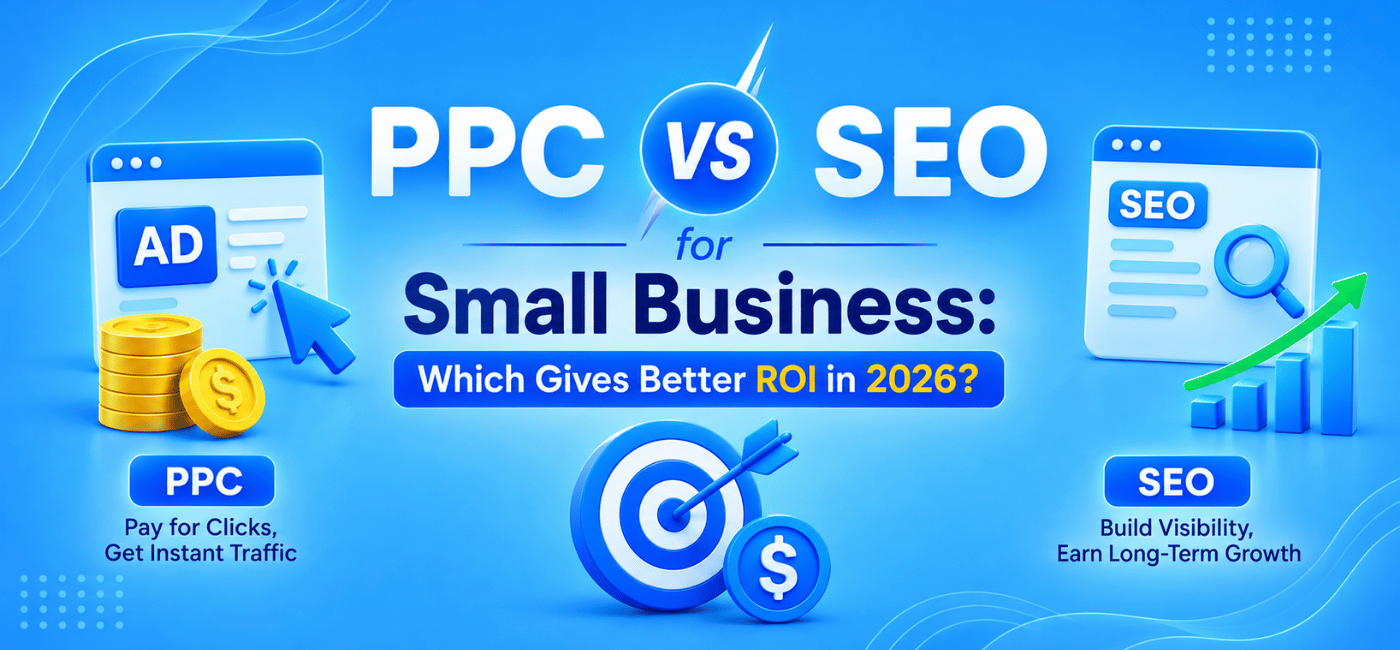 PPC vs SEO for small businesses: comparing ROI, instant traffic, and long-term growth in 2026