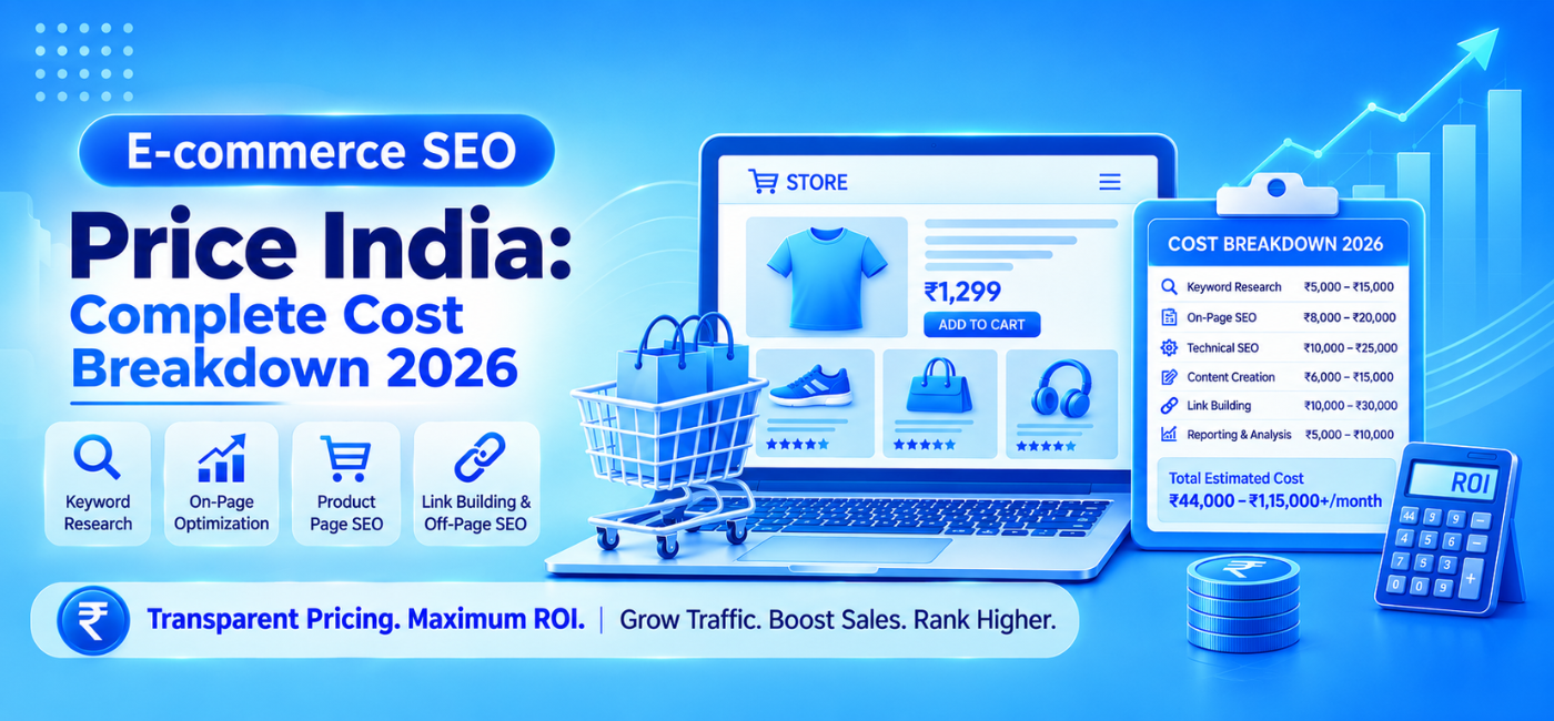 E-commerce SEO pricing in India with complete cost breakdown for 2026